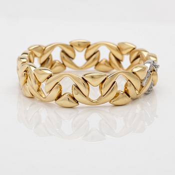 Armband 18K guld med diamanter, Chiampesan, Italien.