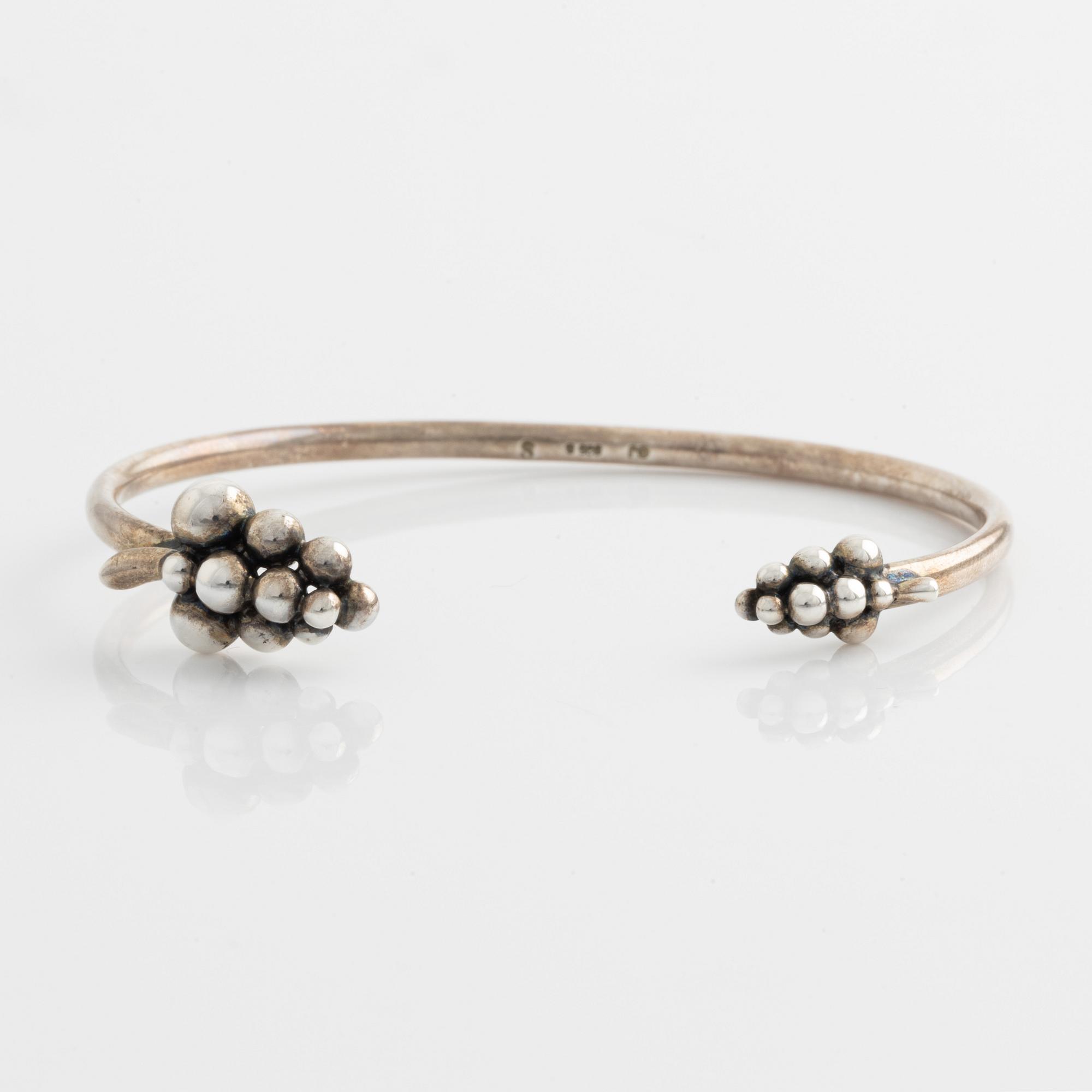 A Georg Jensen silver bracelet "Moonlight Grapes".