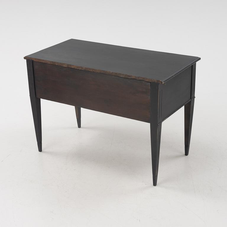 A Gustavian style painted desk, early 20th Century.