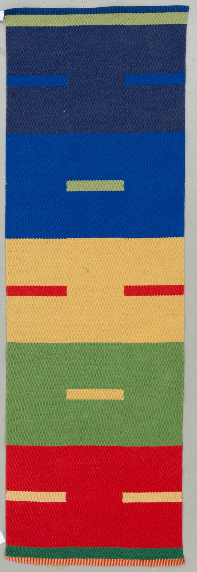 MATTA, "Strecket", Gunilla Lagerhem-Ullberg. Kasthall, 1990-tal. Ca 261x84 cm.