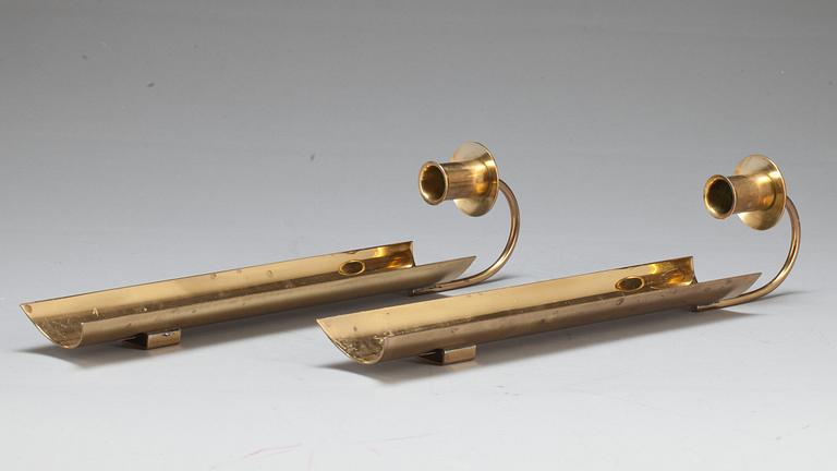 VÄGGLAMPETTER, ett par, "Reflex", Pierre Forsell, Skultuna.