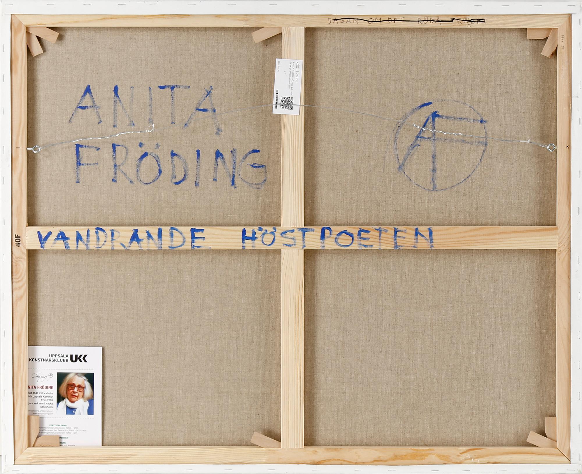 ANITA FRÖDING, olja på duk, monogramsignerad.