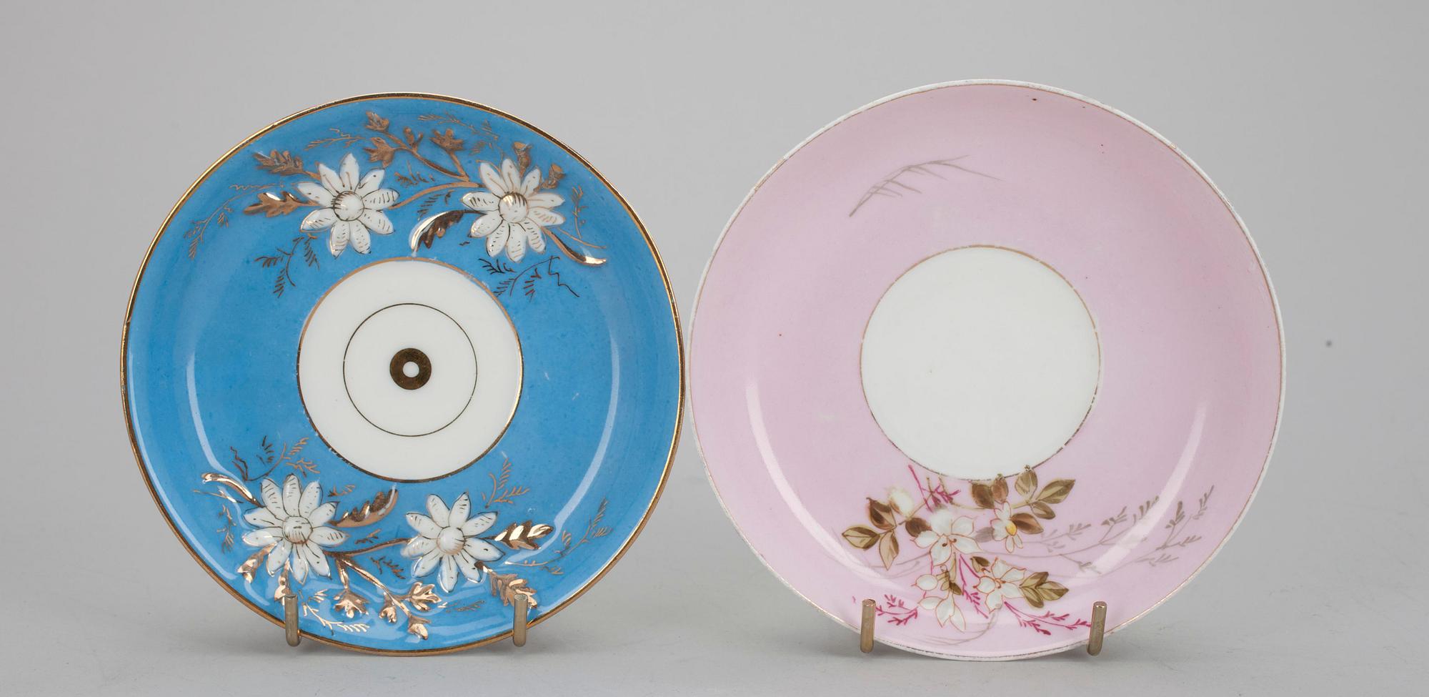 KAFFEKOPPAR, 9+6 st, porslin, Kuznetsov Dulevo, Ryssland.