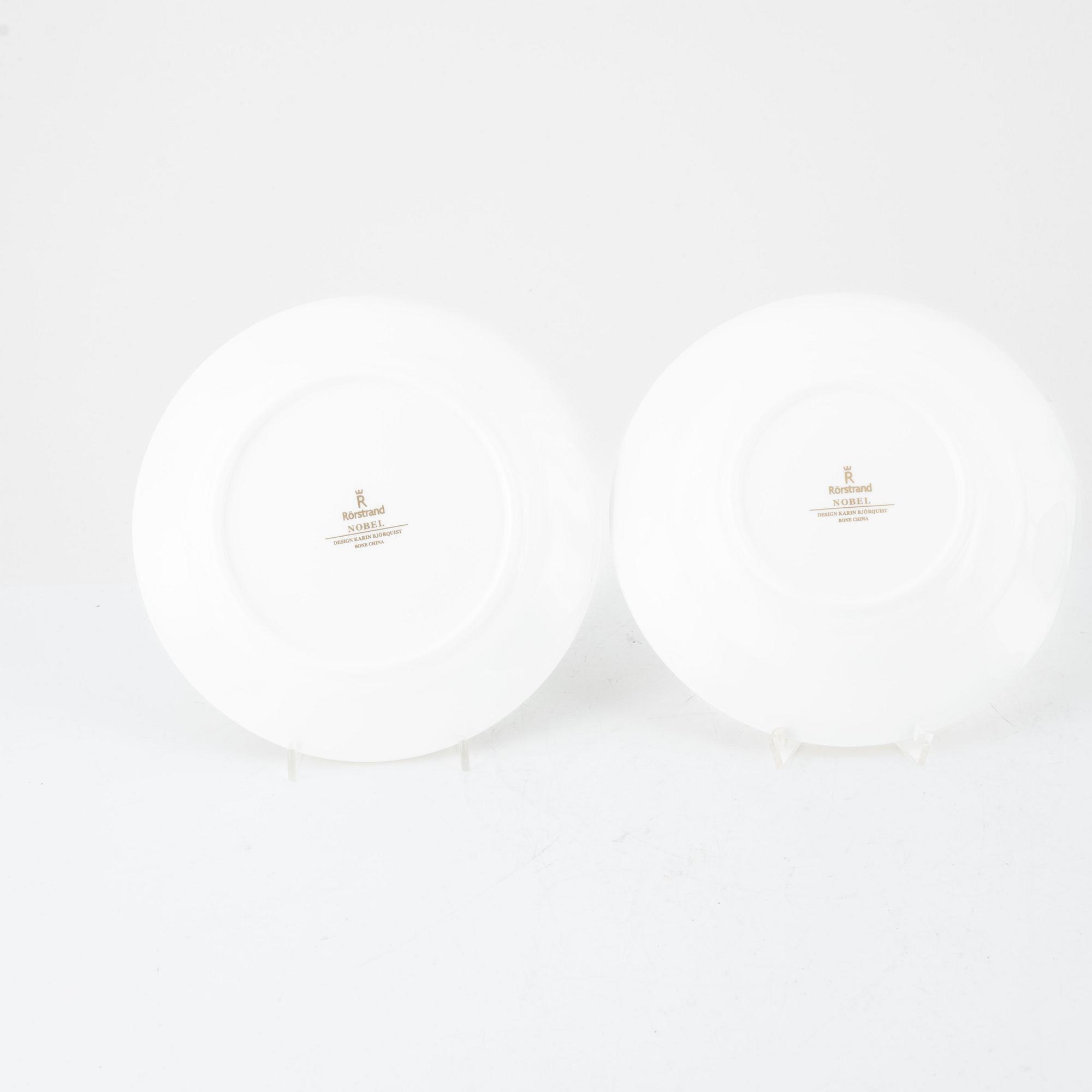 Karin Björquist, 49 pieces of a "Nobel" porcelain service, Rörstrand, Sweden.