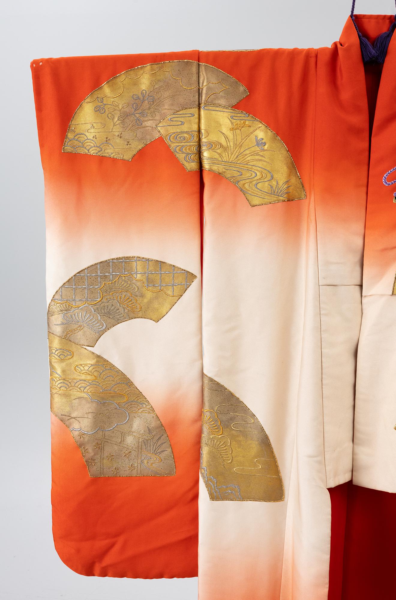 A Japanese brocade kimono, 1980s.