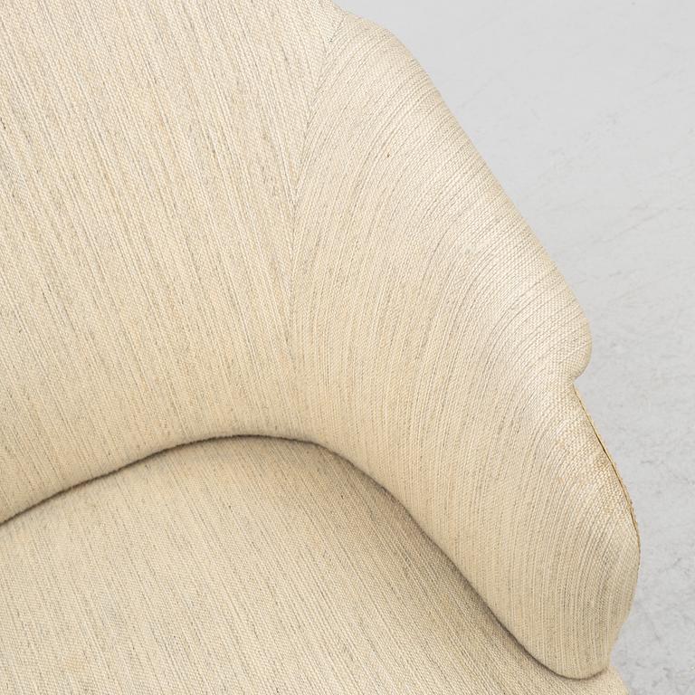Carl Malmsten, a "Lillpaddan" armchair, Sweden, mid20th century.
