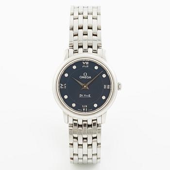 Omega, De Ville, Prestige, "Diamond Dial", wristwatch, 27.4 mm.