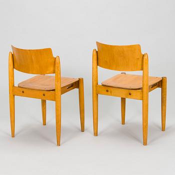 Ilmari Tapiovaara, eight 1940s "Wilman" chairs for Wilh. Schauman Fanerfabrik, Jyväskylä, Finland.