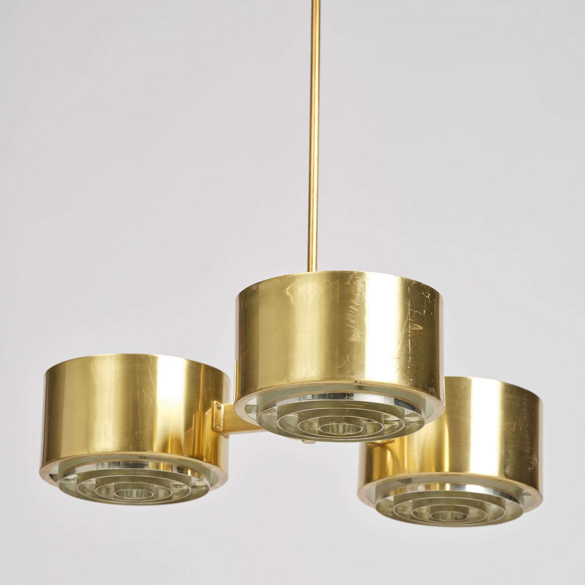 Hans-Agne Jakobsson, a pair of ceiling lamps, Hans-Agne Jakobsson AB, Markaryd, 1960s.
