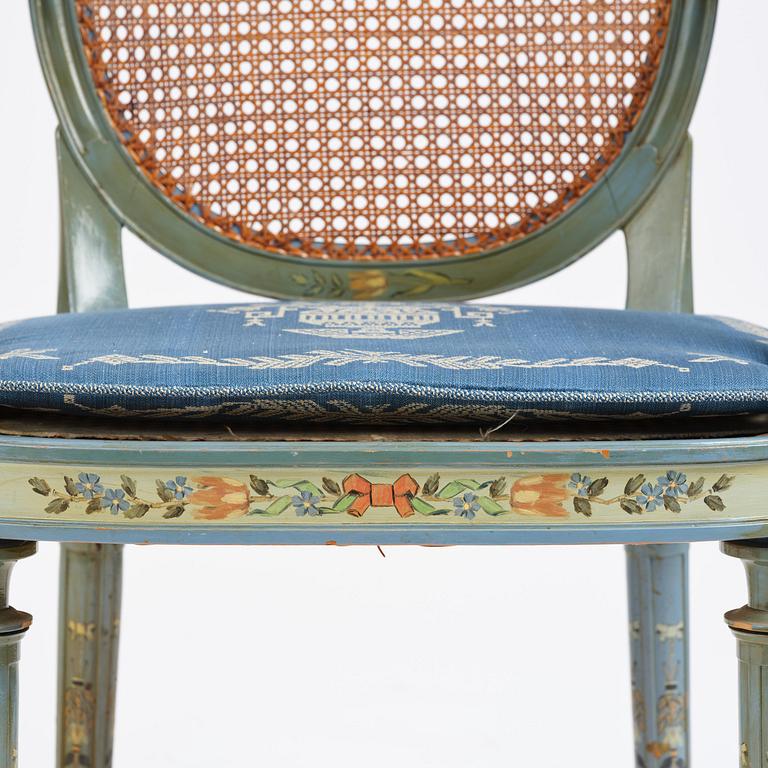 Carl Malmsten, karmstolar, ett par, Swedish Grace, snickarmästare Albin Johansson, Stockholm, för Villa Kvikkjokk, 1927.