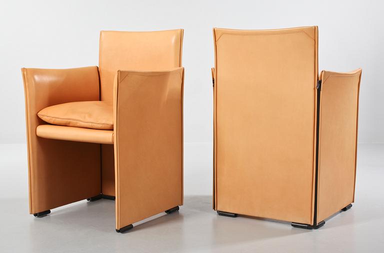 KARMSTOLAR, ett par, "Break", Mario Bellini, Cassina, modellen formgiven 1976.