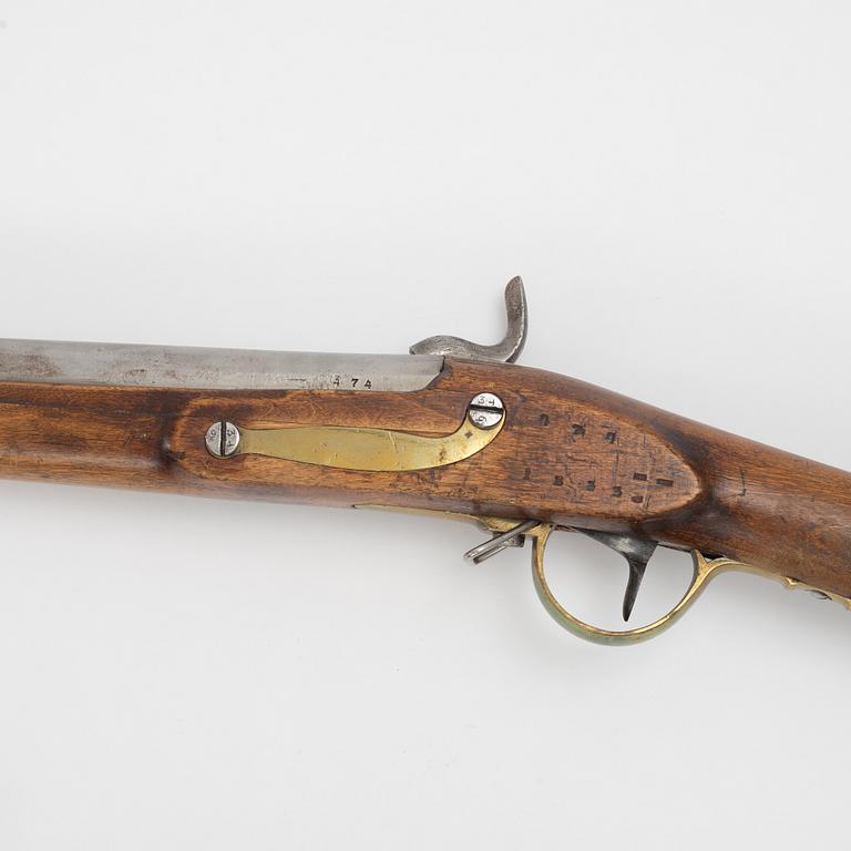 Percussion rifle, Swedish, Carl Gustaf Stad 1853.