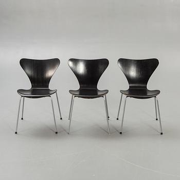 Arne Jacobsen, "Sjuan", stolar, 5 st.