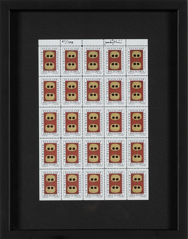 Jan Håfström, Frimärksark.