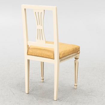 Four Gustavian chairs, Sweden, around 1800.