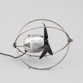 A 'VE505' table fan by Ezio Pirali, Zerowatt, designed 1953.