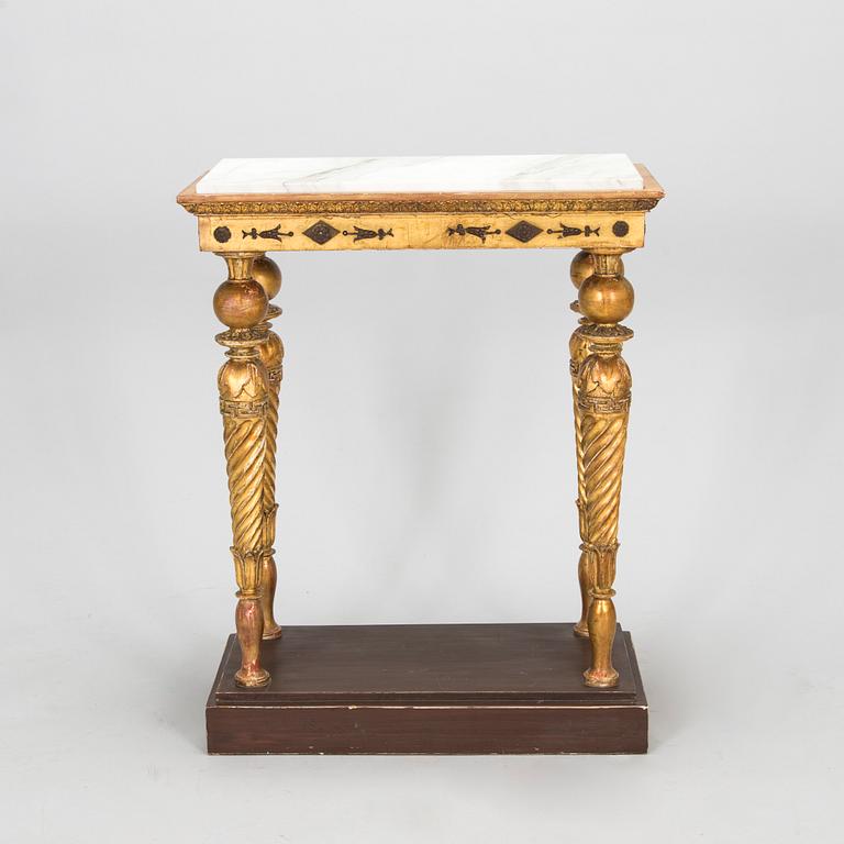 A late Gustavian console table, attributed to Jonas Frisk (Stockholm 1805-24).