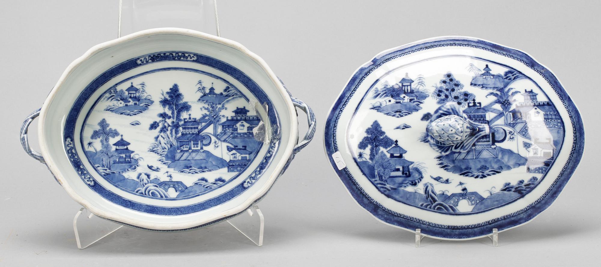 TERRIN, porslin, Kina, Qingdynasin, Jiaqing (1796-1820).