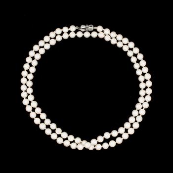 COLLIER, pärlor. Vikt ca 55g.