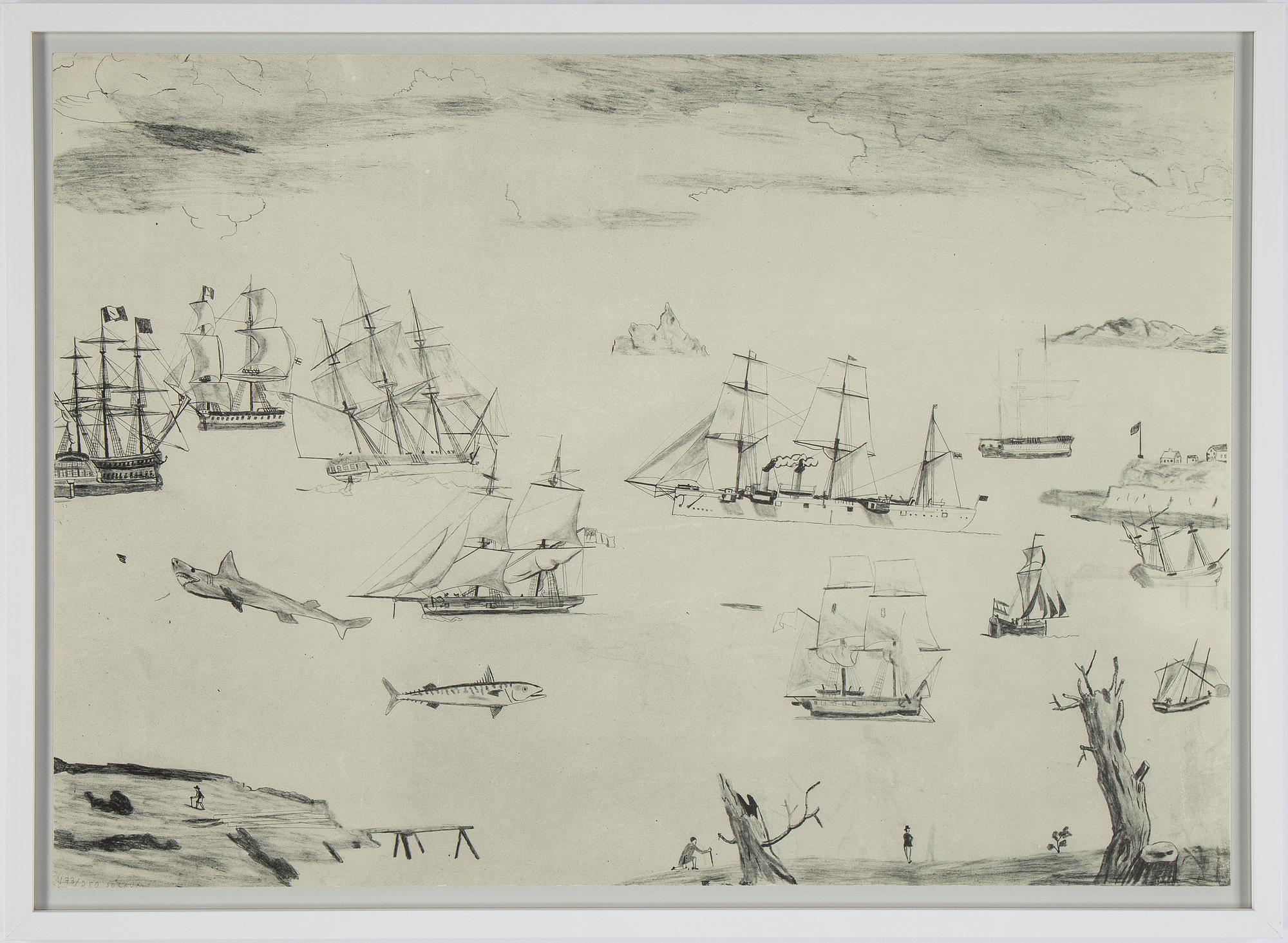 Jockum Nordström, lithograph in colours, signed Jockum and numbered 173/250.