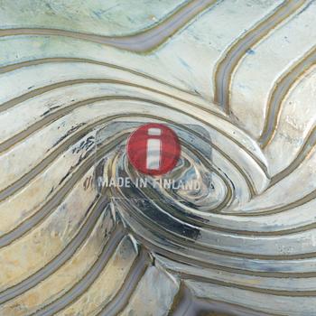 Oiva Toikka, glasfåglar, 4 st, Nuutajärvi Notsjö, Finland.