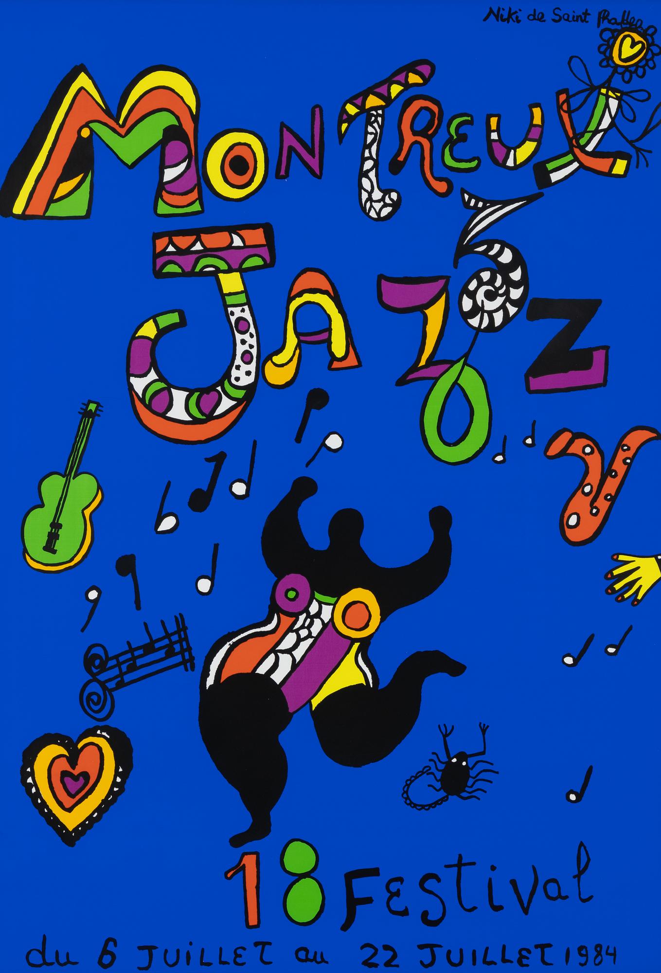 Affisch/poster, "Montreux Jazz 18 Festival".