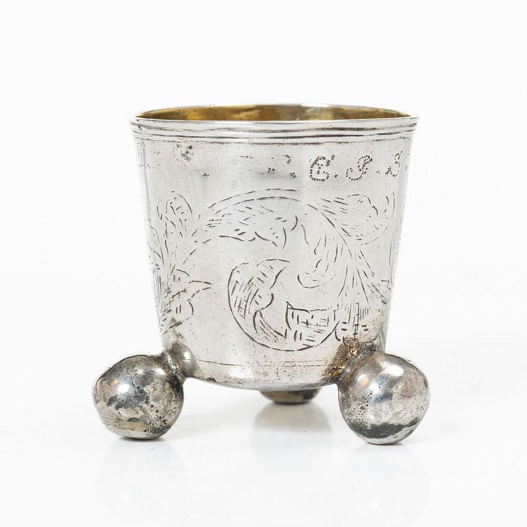 Georg Kruse, bägare, Vordingborg, Danmark 1755-92.