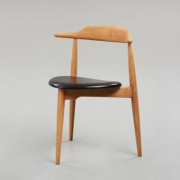 HANS J WEGNER, stol, "Hjertestolen", Fritz Hansen, Danmark, 1950-tal.