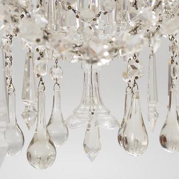 A chandelier, late 19th century.