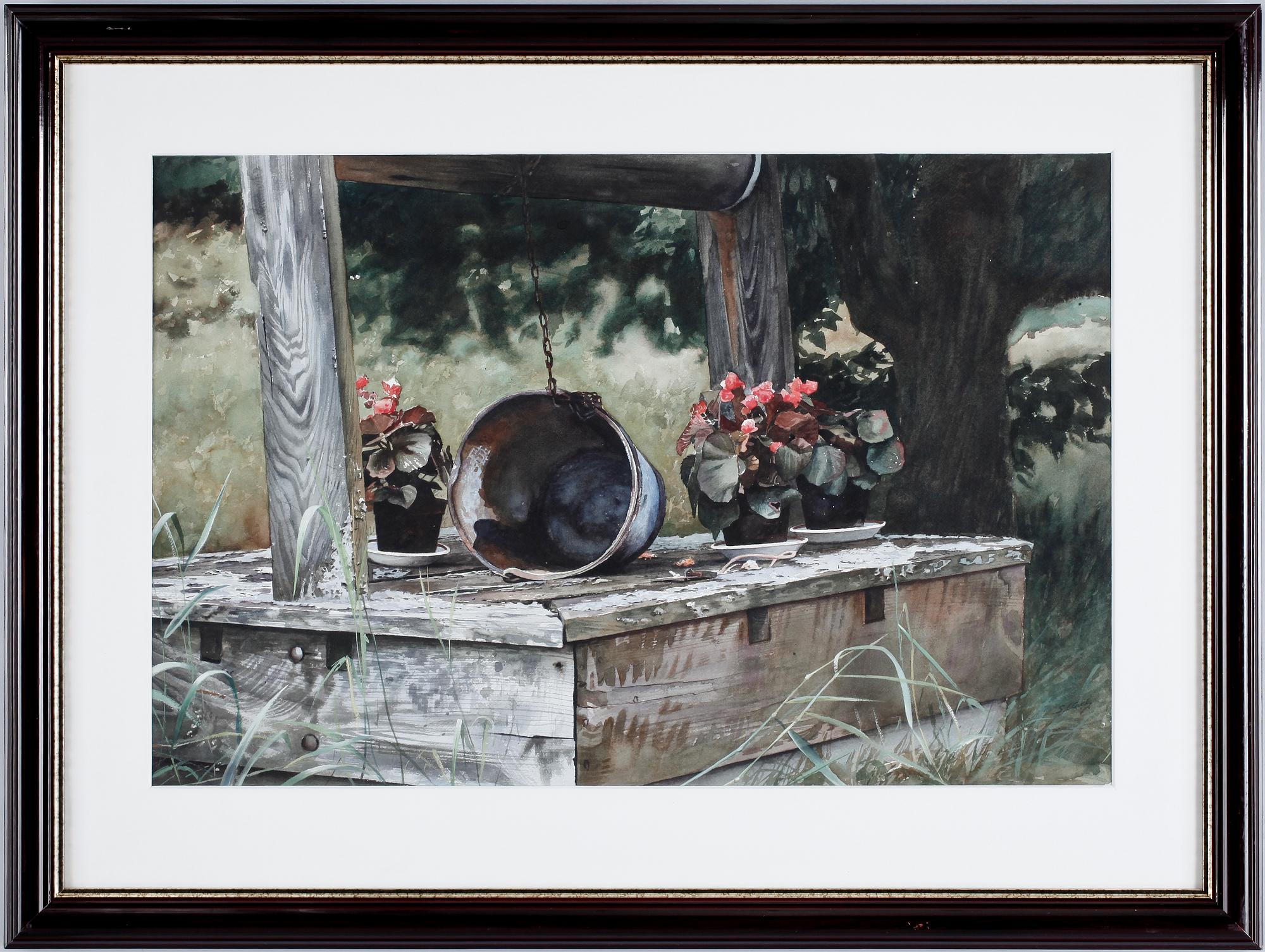 STEPHEN CLARK, akvarell, sign.