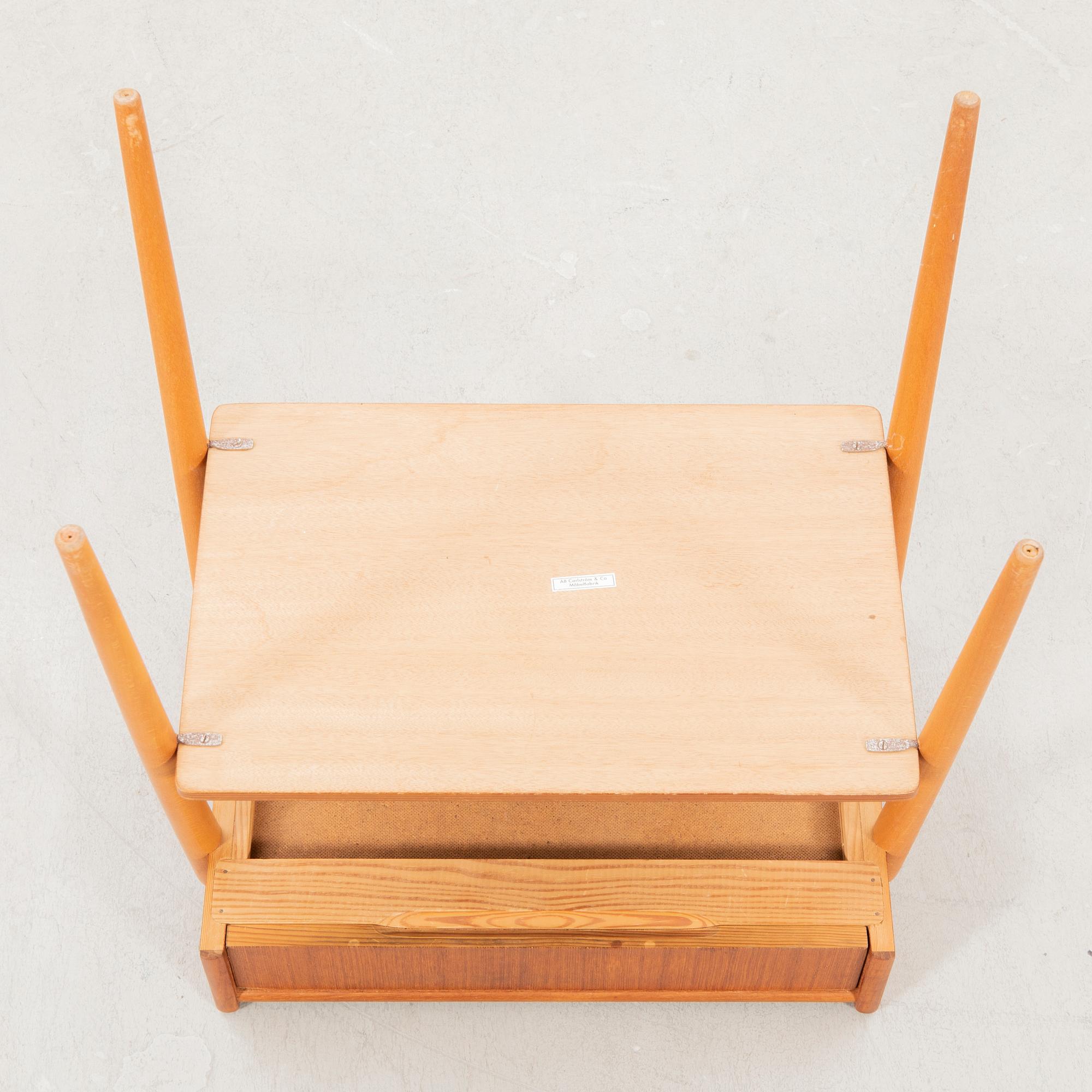 Sängbord ett par 1900-talets mitt Ab Carlström & Co möbelfabrik.