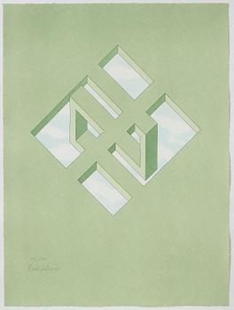 Oscar Reutersvärd, Komposition.