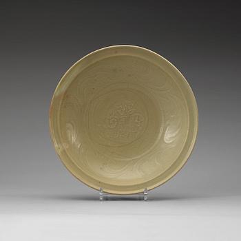 180. A celadon glazed dish, Ming dynasty (1368-1644).