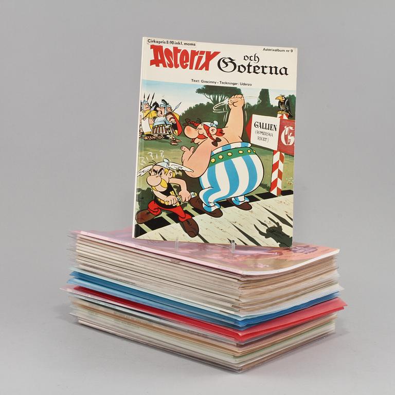 SERIETIDNINGAR, 32 st, Asterix, 1900-tal respektive 2000-tal.