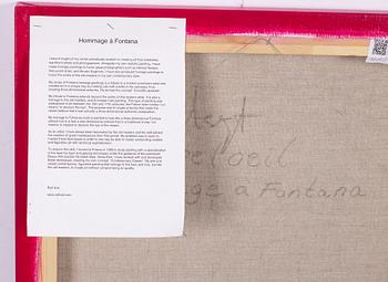 Ralf Arzt Ralf Arzt, "Trompe l'oeil Hommage à Fontana XXVI".