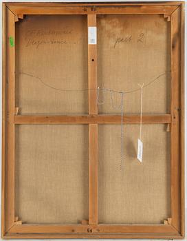 CARL FREDRIK REUTERSWÄRD, enamel/acrylic on canvas, signed Reuterswärd. On verso signed CF Reuterswärd and dated 1983-4.