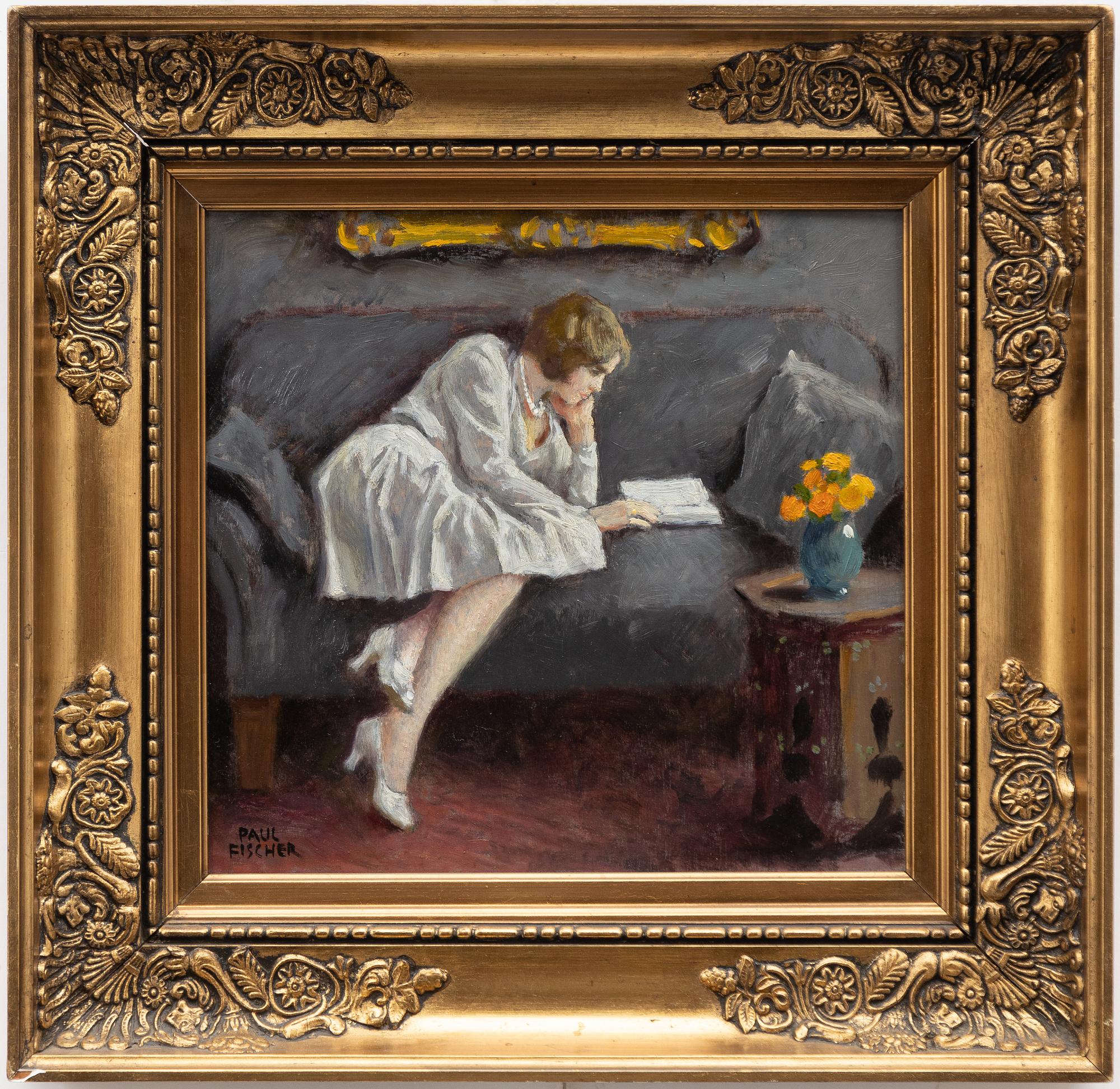 Paul Fischer, Reading Woman.