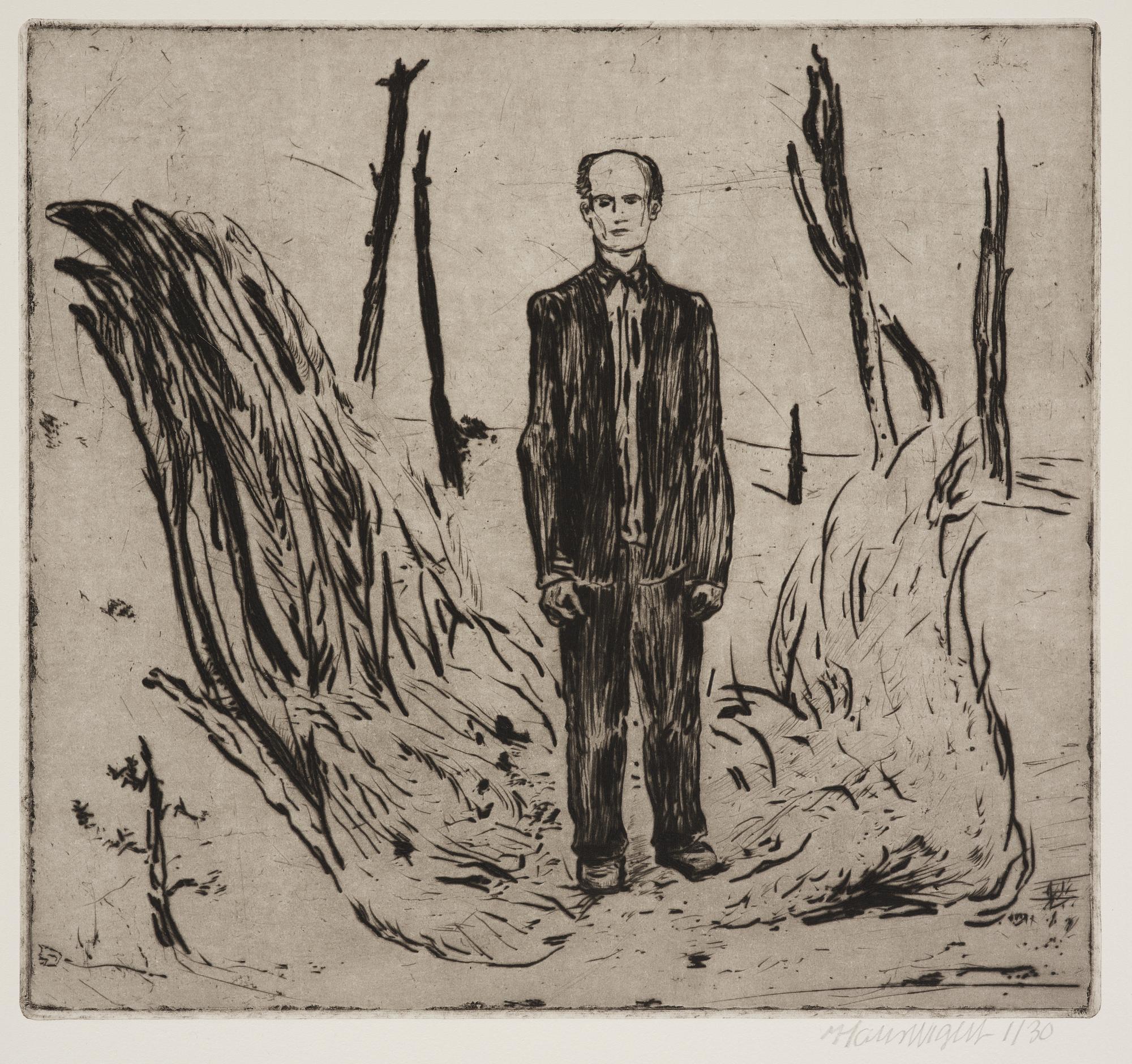 Hans Wigert, Man by the road.