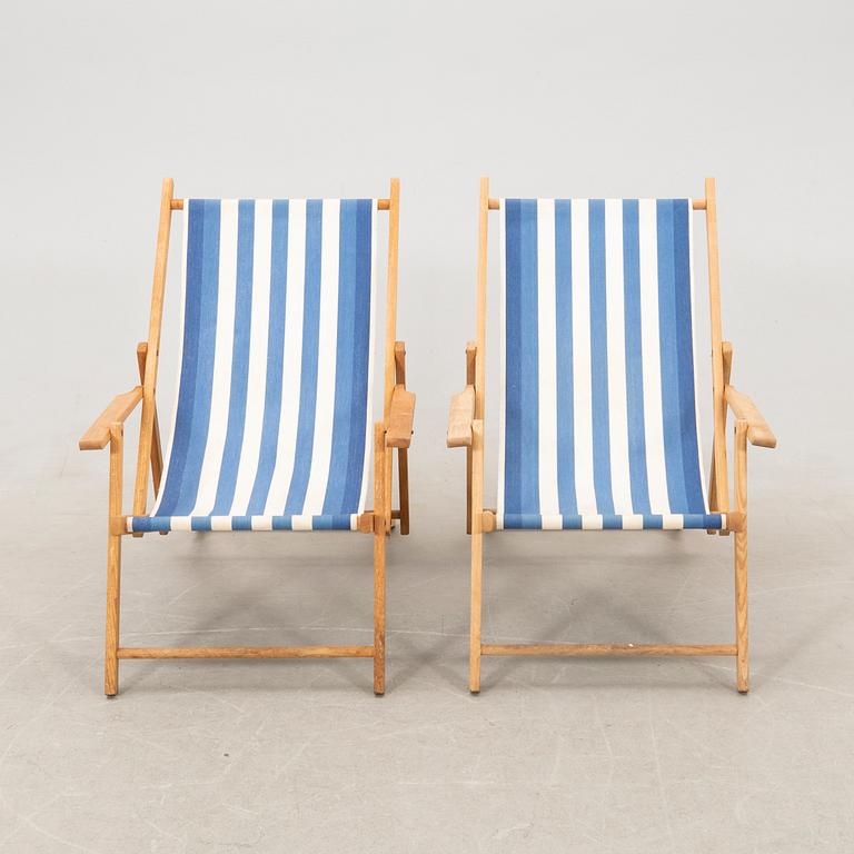Sun loungers a pair.