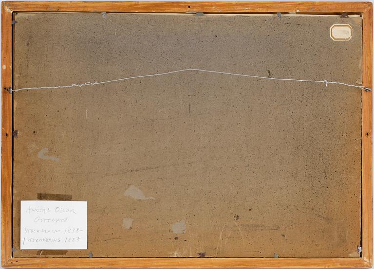 ANDERS OSKAR GOTTMAN, blyertsteckning. Signerad.