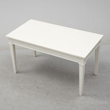 A 21st century Gustavian style coffee table.