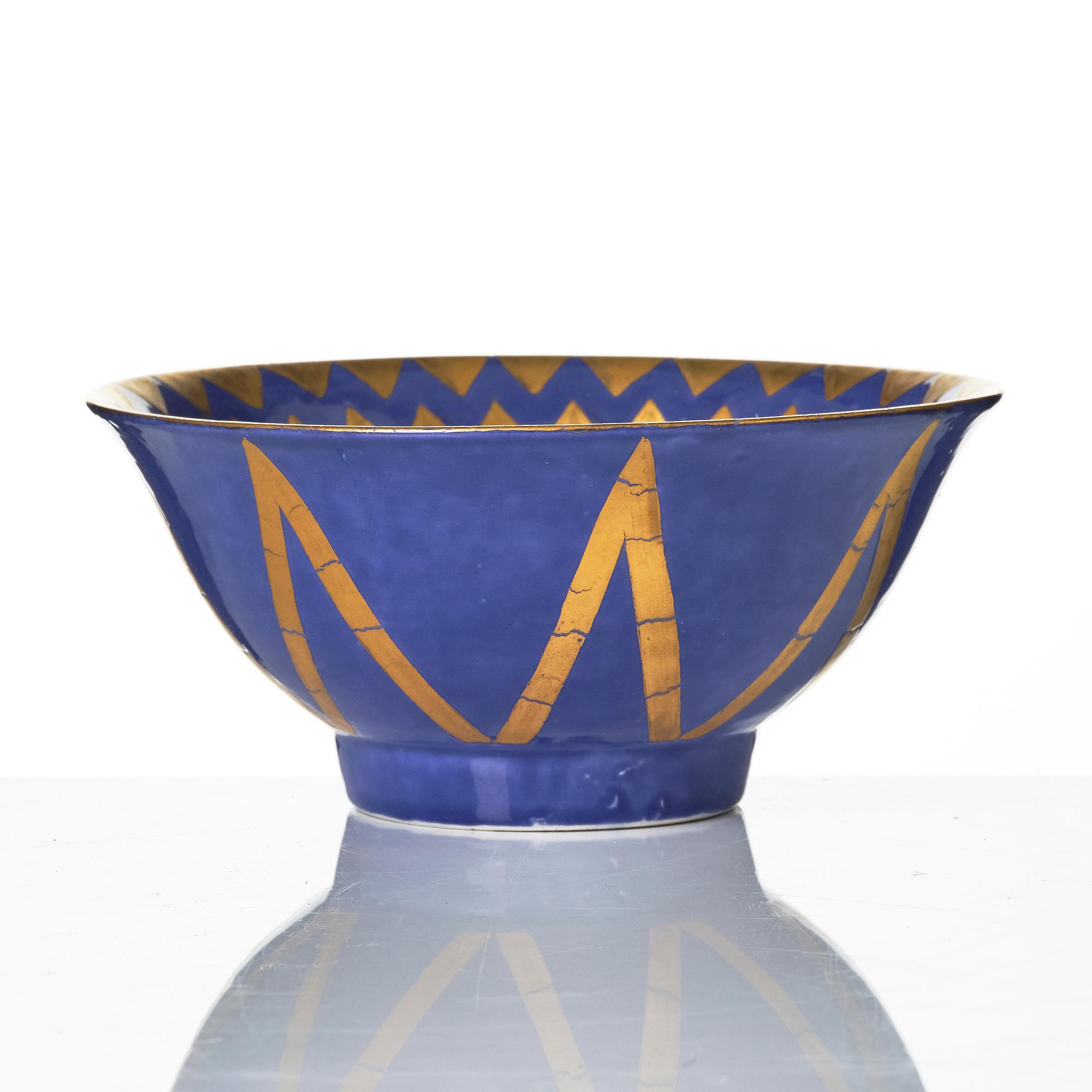 Wilhelm Kåge, Ask and bowls, 2 pcs, Gustavsberg 1927, 1929 and 1932.
