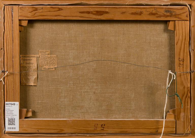 RUBEN HELEANDER, olja på duk, signerad.