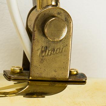 Paavo Tynell, a brass wall light model 9459, Idman, Finland 1960s.