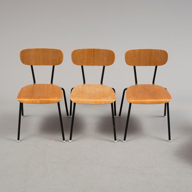 A set of six 20th century chairs.