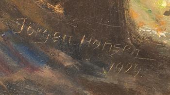 JØRGEN HANSEN, , oil on canvas signed and dated 1929.