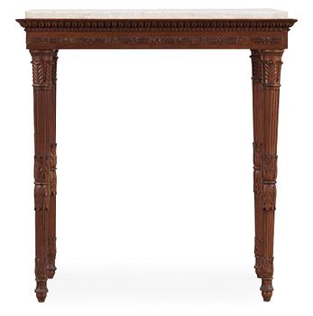 463. A late Gustavian circa 1800 mahogany console table.