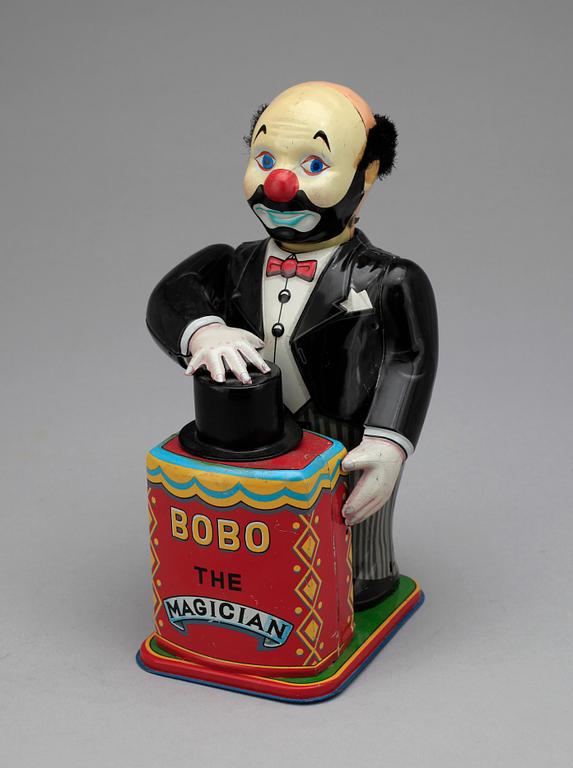 LEKSAK, plåt, "Bobo the Magician", Japan, 1900-talets mitt.