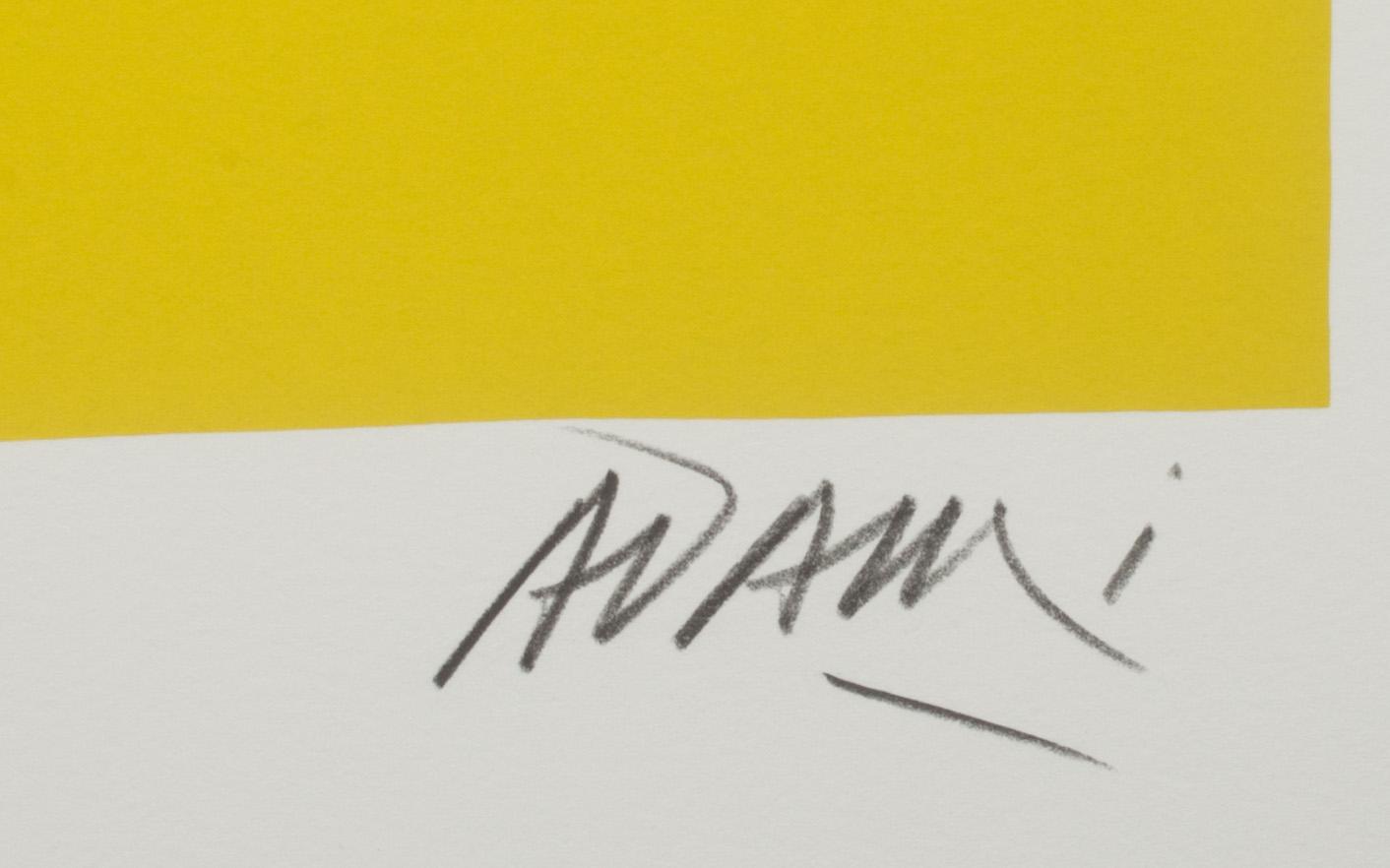 VALERIO ADAMI, färgserigrafi, signerad och numrerad 79/200.