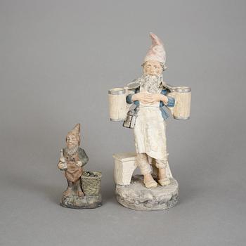 FIGURINER, 2 st, keramik, 1900-tal.
